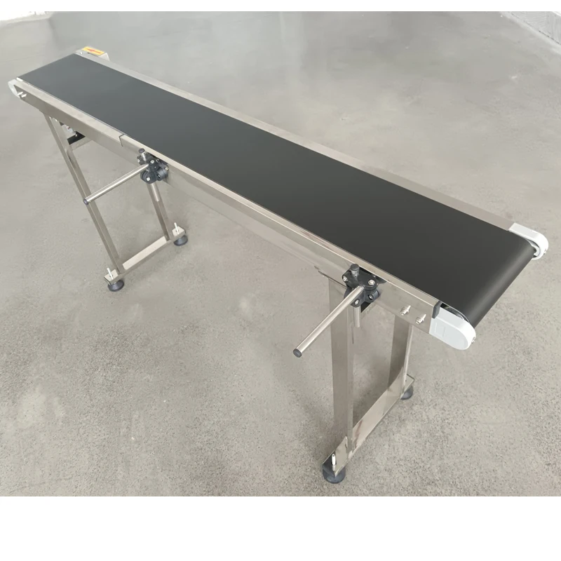 60W 1500mm Belt Printer Conveyor 1500mm*250mm*750mm Belt Conveying Table Band Carrier with Adjustable Speed 110V/220V