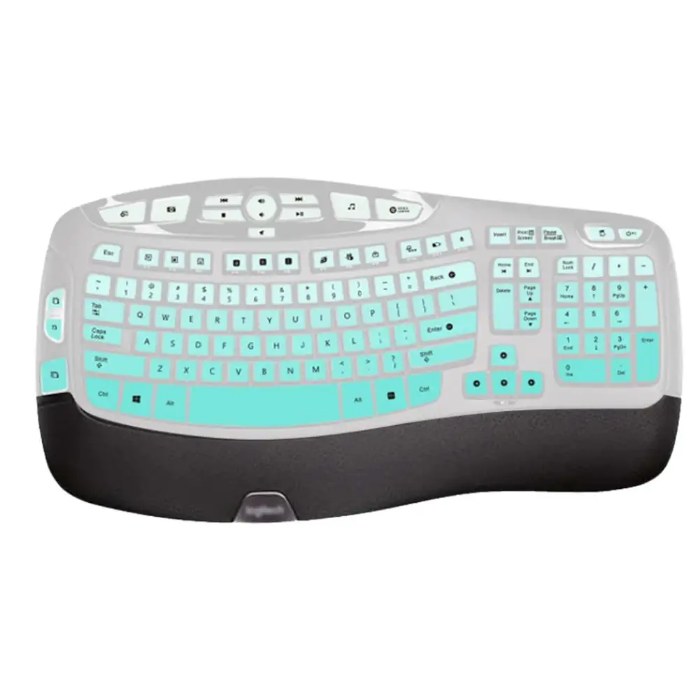 สําหรับ Logitech M K350 แป้นพิมพ์สําหรับ M K350 คีย์บอร์ดไร้สายบลูทูธซิลิโคนคีย์บอร์ด Protector