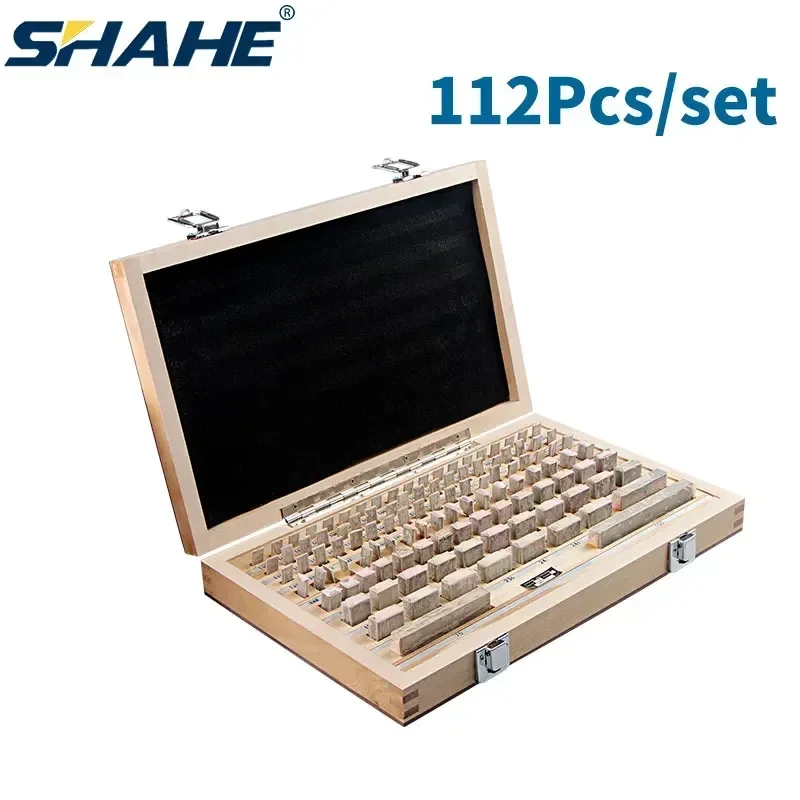 112Pcs/Set 1 Grade 0 Grade Inspection Block Gauge Test Caliper Blocks Measurement Instruments