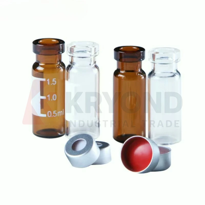 100pcs/lot 4ml Brown Screw Chromatographic Bottle for HPLC Autosampler Headspace Vials Agilent Waters Varian Original Product