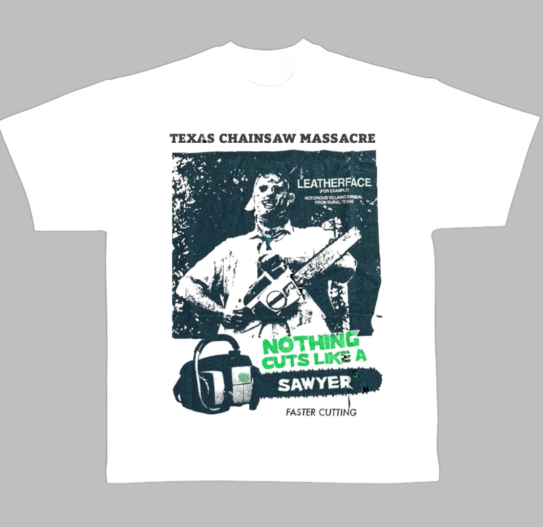 Cult Movies, Horror Movies, Texas Chainsaw Killers, Summer Casual T-shirts, Men's and Women's Luxury Brands