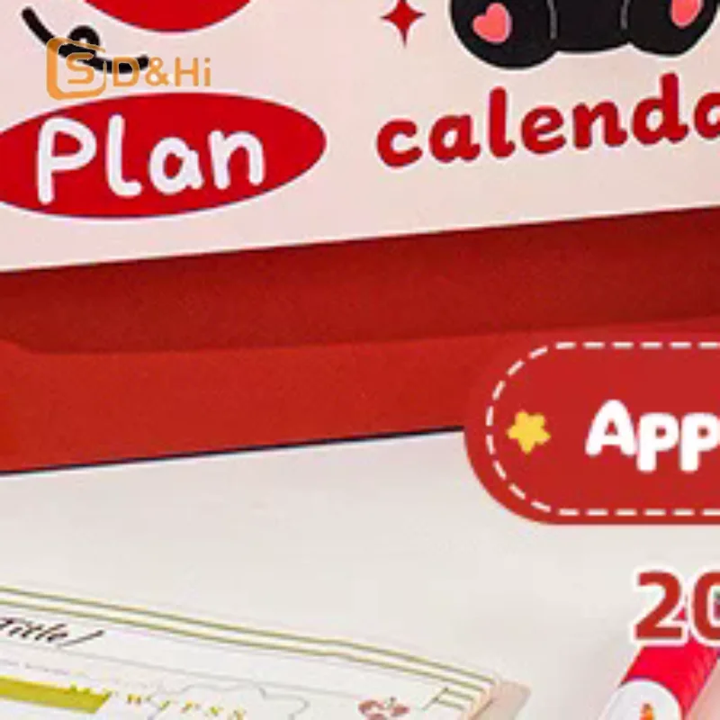 

1PC 2026Desktop Calendar High Quality Time Management Calendar Cartoon Desk Calendar Double Helix Binding For Home Office Office