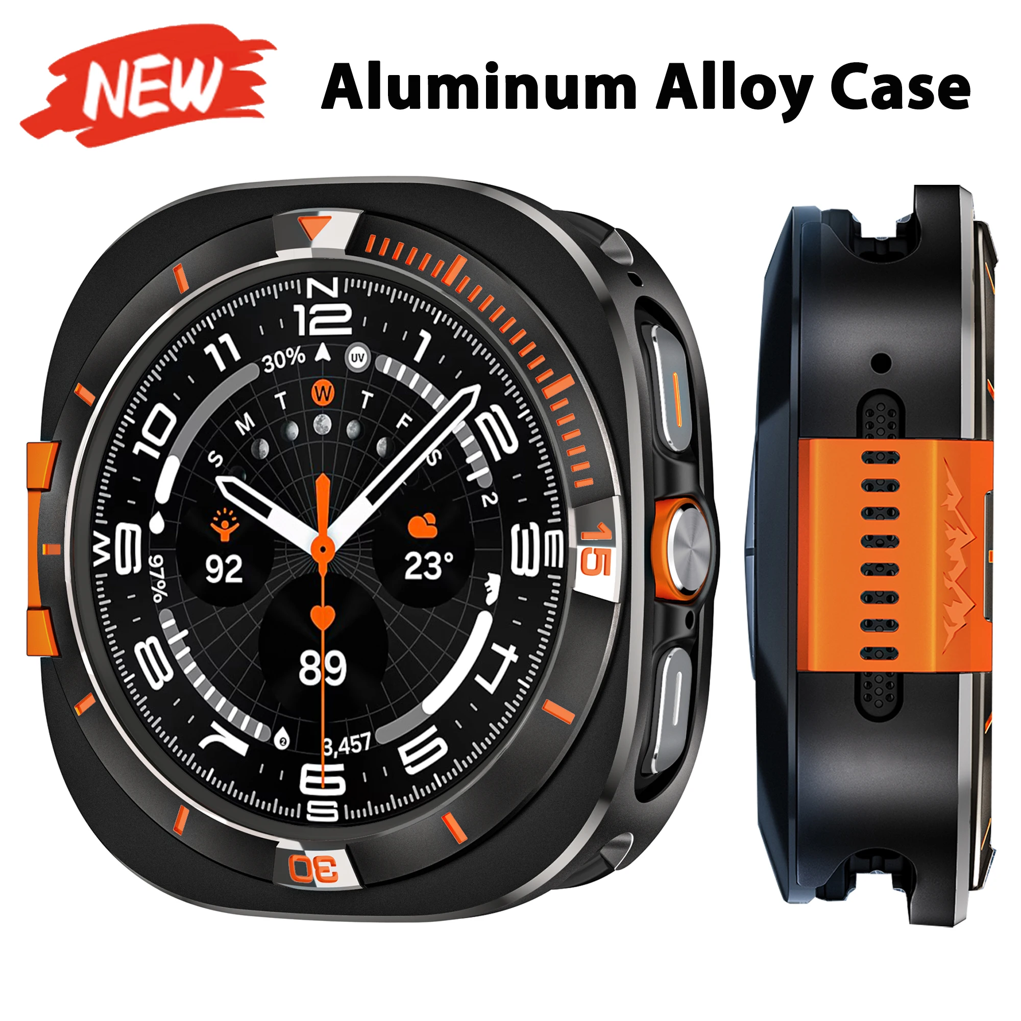 2026 Metall-Schutzhülle für Samsung Galaxy Watch Ultra 7 47mm Cover ULTRA 2025 Watch8 44mm Displayschutz Zubehör
