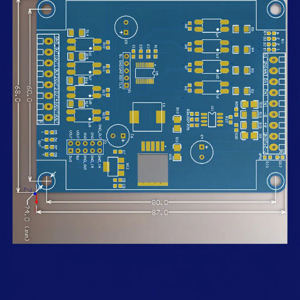 Signal Acquisition Module Four Channel Switch Input RS485 TTL UART Communication Industrial Automation Controller