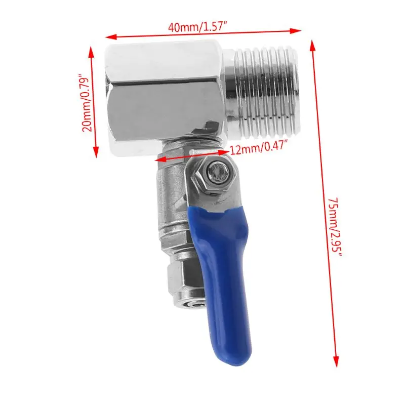 Wasserreiniger Umkehrosmose-T-Einlasskugel für Ventilset BSP bis 1/4" Wanne