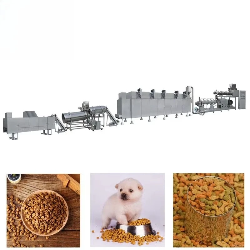 Meat and Dog Food  Making Extruder Machine Production Line Pet Cat Food Processing Extrusion Line