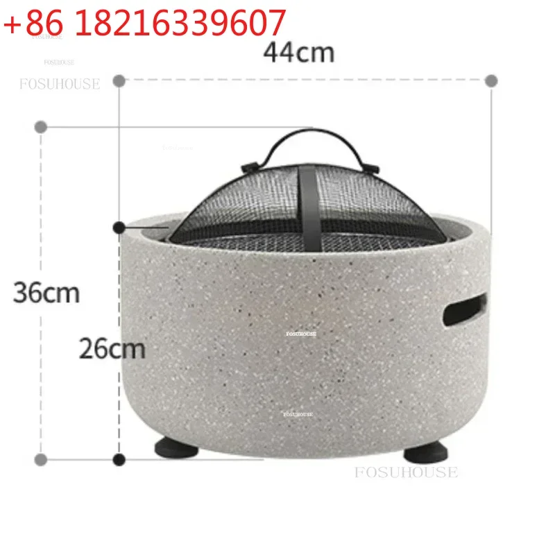 Minimalist Fire Pits Home Indoor Heating Stove Grill Stand Outdoor Garden Bonfire Party Grilled Brazier Table Camping Furnace