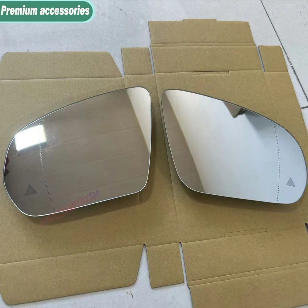 For Mercedes-Benz Car Exterior Rearview Mirror Glass Lens Heated With Blind Spot For W205 W213 W238 W222 C217 C253 X205 X253