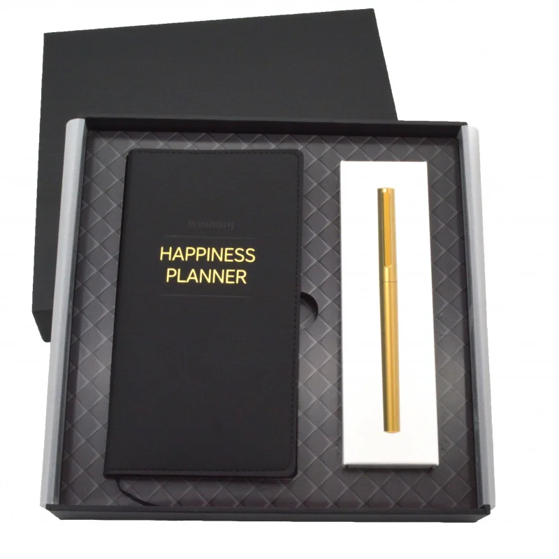 2025customized.corporate leather planner and ball pen sets with custom luxury promotional 191026