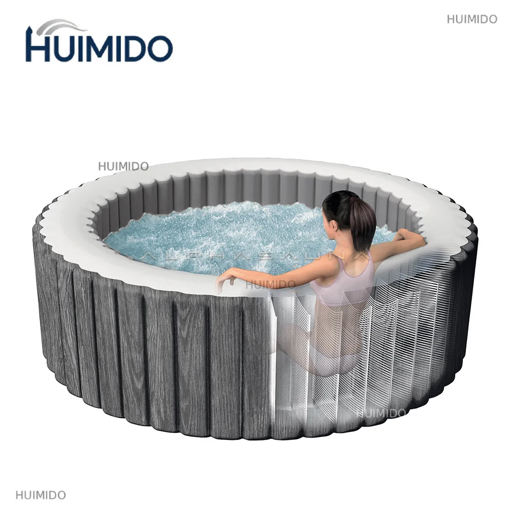 Popular Inflatable Hot Tub 4 Person Round Outdoor Sauna Sex Massage 4 Person Garden Leisure Spa Hot Tub Inflatable