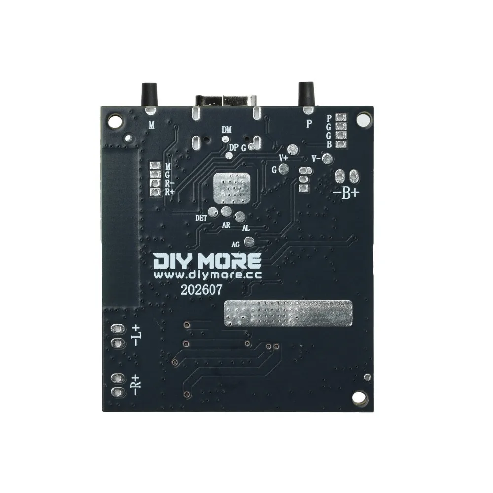 3.7V Battery Powered BT 6.0 Stereo Amplifier Module 2x5W Dual Channel Integrated Charge Boost Type C AAC SBC Decoder Bass Board