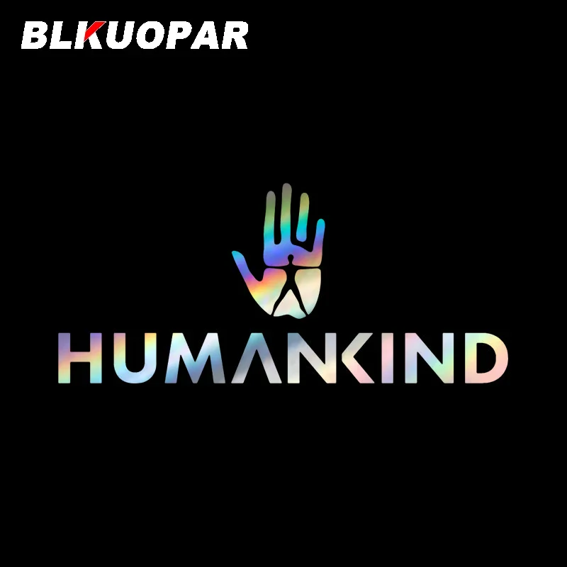 

BLKUOPAR Humankind логотип видеоигры силуэт лазерные автомобильные наклейки устойчивая к царапинам наклейка Windows Van защита двери багажника ноутбука