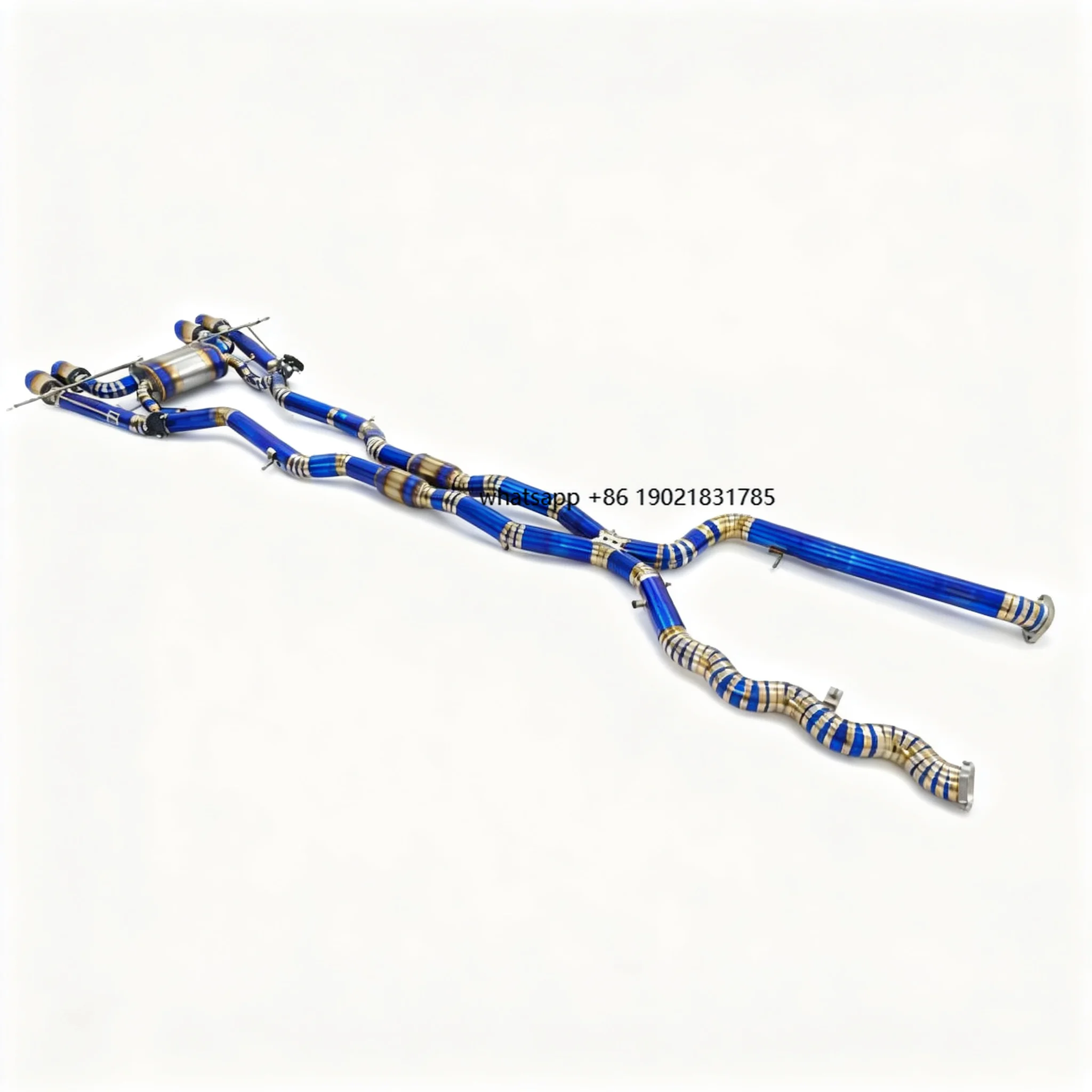 LK Titanium Catback Exhaust Muffler Valved Z Pipe Blue Gold Deep Sport Tone Custom for  M3 G80 G81 M4 G82 S58 3.0T OEM ODM