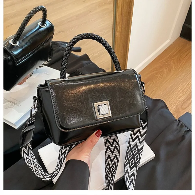 

High-Fashion Women Bag With Architectural Angular Design In Stiff Leather For Bold Avant Garde Look