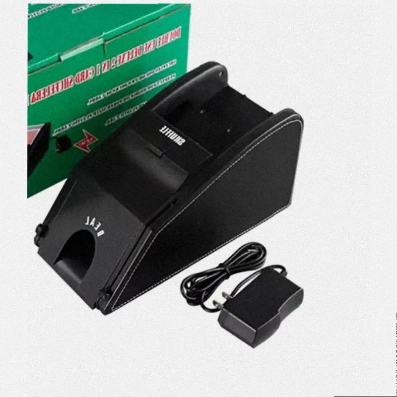 Double Use Deluxe 2 IN 1 Card Shuffler & Dealing Shoe Automatic Casino Playing Card Poker Card Automatic Shuffleing Machine