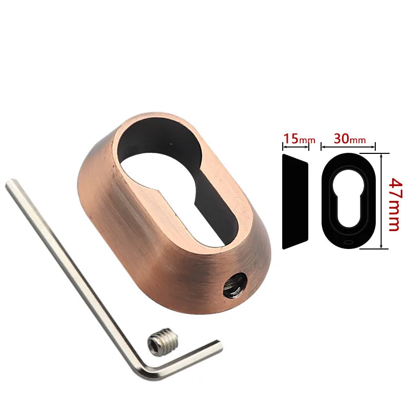 Split Lock Cover Tower Shaped Gourd Lock Cylinder Zinc Alloy Decoration Cover image 6