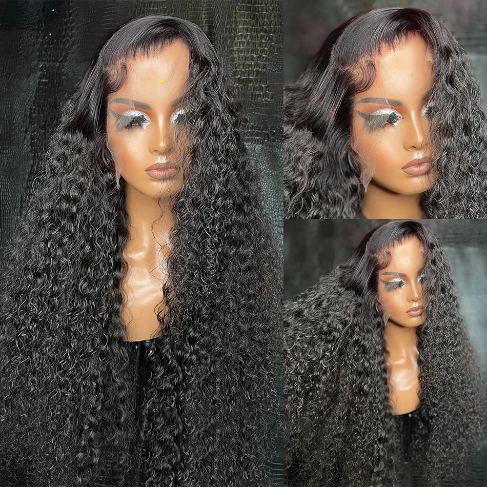 Curly Wigs Human Hair 30 40Inch HD Lace Wig 13x6 Human Hair Deep Wave Frontal Wig 13x4 Water Wave Transparent Lace Front Wig