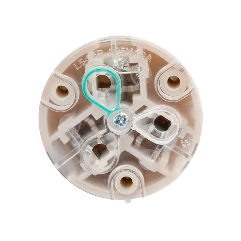 Nema L5-20P ปลั๊กไฟตัวผู้แบบมีสาย20A/125V ปลั๊กตัวผู้ที่มีสายด้วยตัวเองสำหรับอุตสาหกรรมมาตรฐานสหรัฐอเมริกา