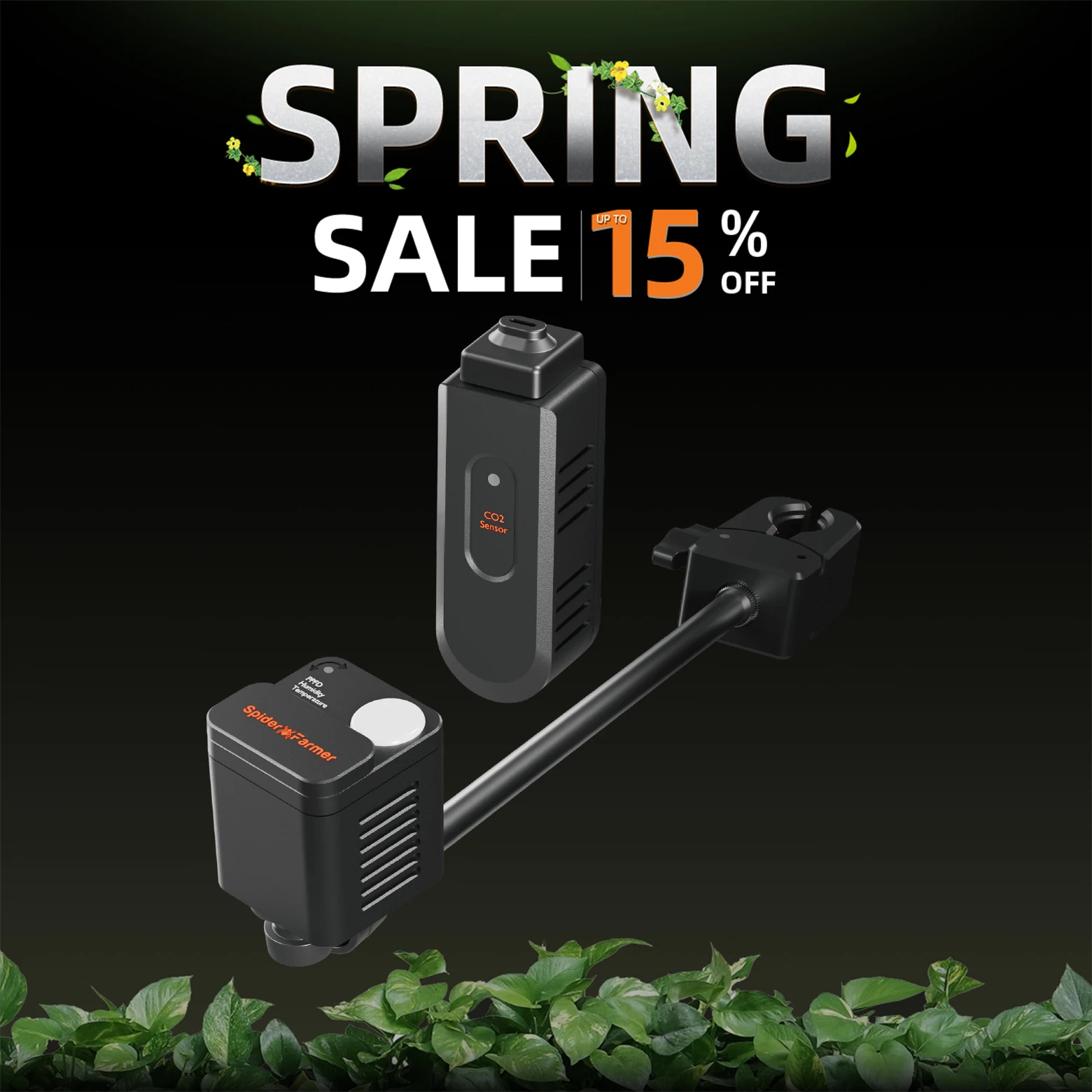 Kit de capteurs de système de culture Spider Farmer Genius 2025, capteur de CO2 et capteur PPFD