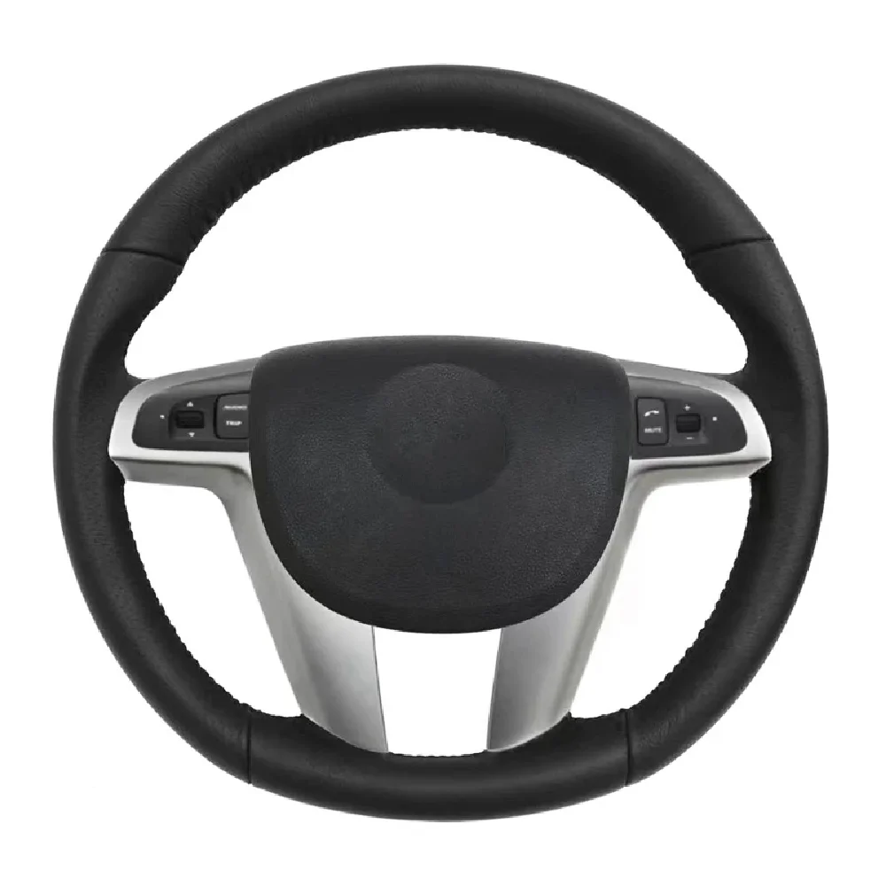 Car Steering Wheel Cover Wrap Hand Sewing Anti-Slip Black Artificial Leather Braid Car Accessories For Holden VE