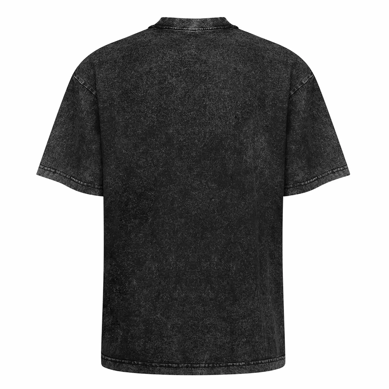 T-shirt extragrande para homens, camisas pretas, John Qui