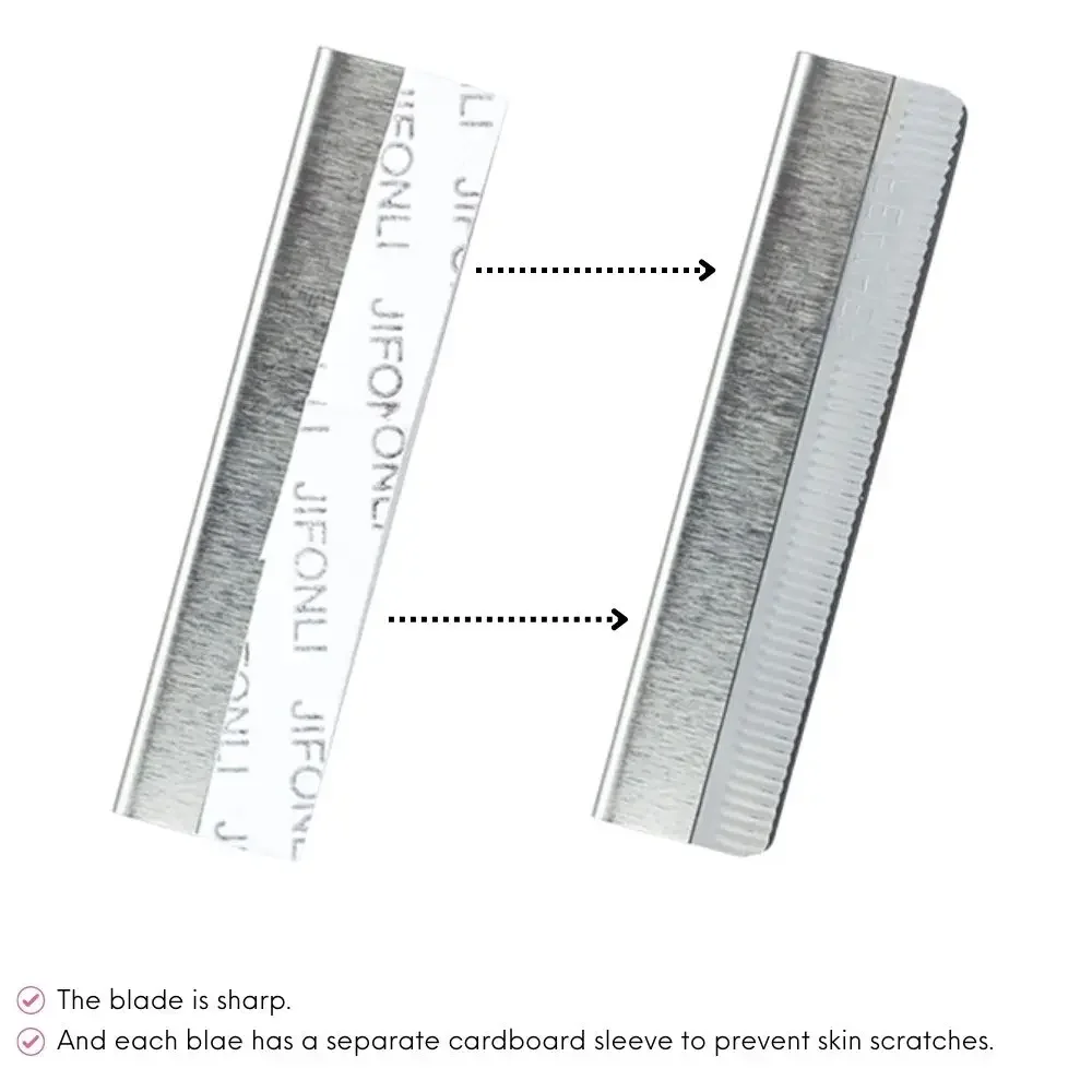 20/50/100pcsTrimmerRazor Blade para maquillaje permanente herramienta de belleza Microblading cuchillos para cejas de acero inoxidable tatuaje de cejas