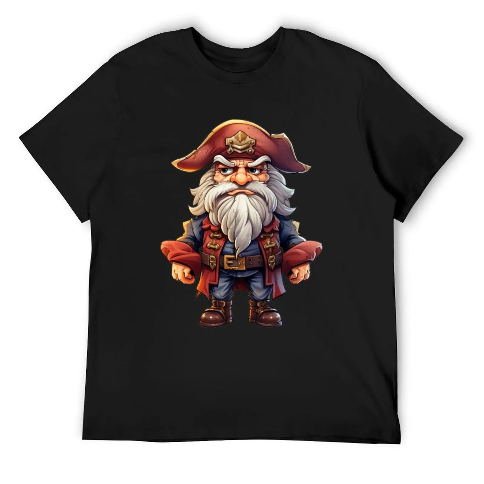 Kawaii White Beard Pirate Captain T-Shirt vintage anime shirt for a boy mens graphic t-shirts big and tall