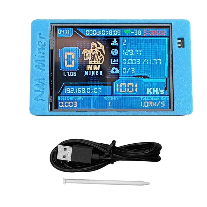 

A08E-1000KH/S Nmminer Nerdminer Solo Miner Bitcoin BTC Crypto Solo Lottery Miner 2.8 Inch Color Display Nmminer