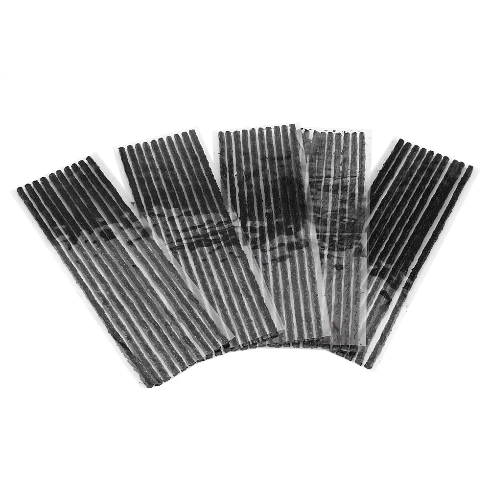 1Pcs Black Tubeless Tyre Tire Puncture Repair Seal Rubber Strips Car Motorcycle Performance Repair Tape Heat-resistant