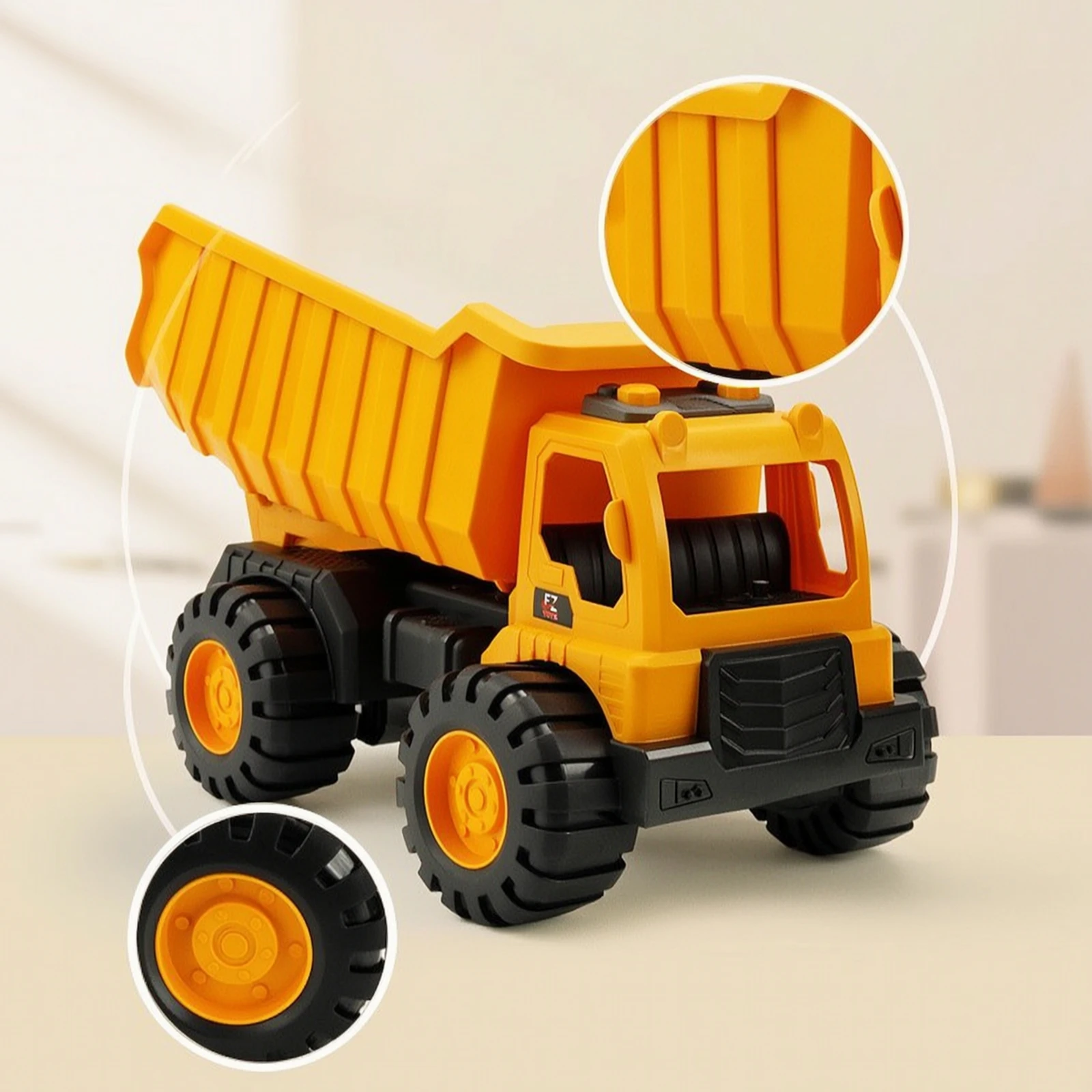 建設車両付きサンドボックスプレイセット-お手入れ簡単-ビーチ砂遊びおもちゃ-スコップ付きおもちゃトラック-丈夫な砂遊びセット-ポータブル