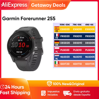 Garmin Forerunner 255 Sports Smartwatch 46mm 1.3'' Color Screen 14 Days Battery Life 4GB RAM NFC Bluetooth Wifi 5ATM Waterproof