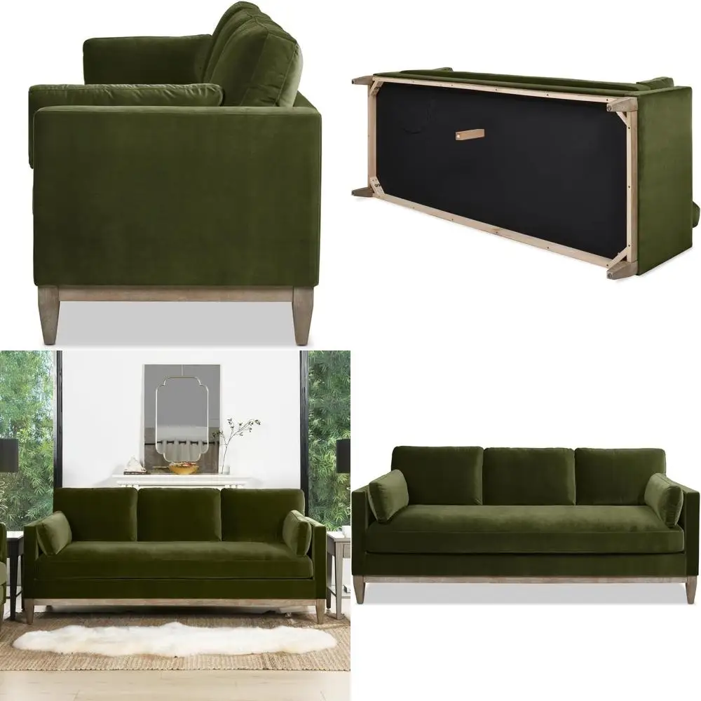 

84 Elegant Velvet Living Room Sofa with Performance Fabric