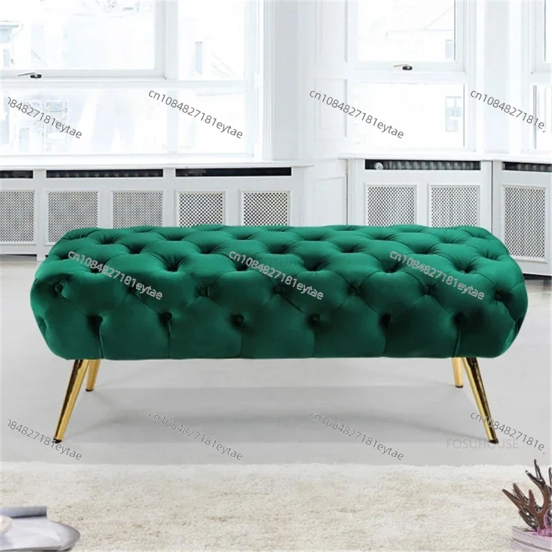 Nordic Living Room Sofa Stools Designer Home Bedroom Bed End Stool Cloakroom Bench Clothing Store Entrance Shoe Changing Stools