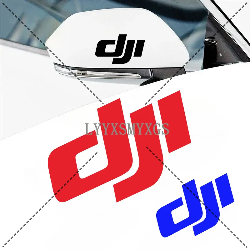 Personality Custom DJI Logo Car Sticker Laptop Bumper Wall Truck Van Helmet Racing Camper Vinyl Decal PVC Wholesale