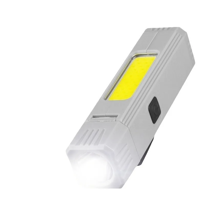 Lampe frontale COB d'extérieur : lampe de travail magnétique super lumineuse, longue durée pour le camping/réparation, lampe de poche multifonctionnelle détachable
