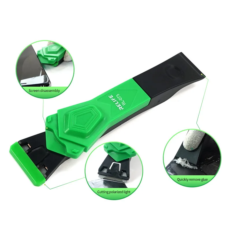 

RL073 Mobile Screen UV Glue Removal Scraper OCA Cleaning Scraper Drying Glue God Tool for Removing Phone Frame