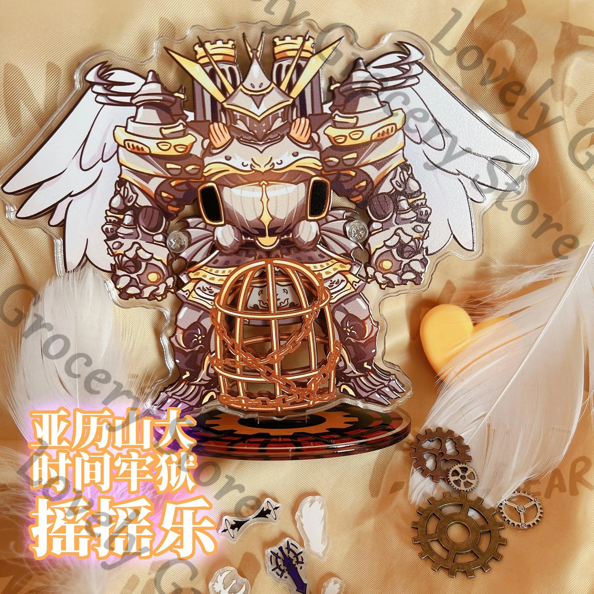 

Anime Sephiroth Cloud Strife Zack·Fair Cosplay Cartoon Shake Fighter Acrylic Stand Figure Ornament Standing Sign Accessory Gift