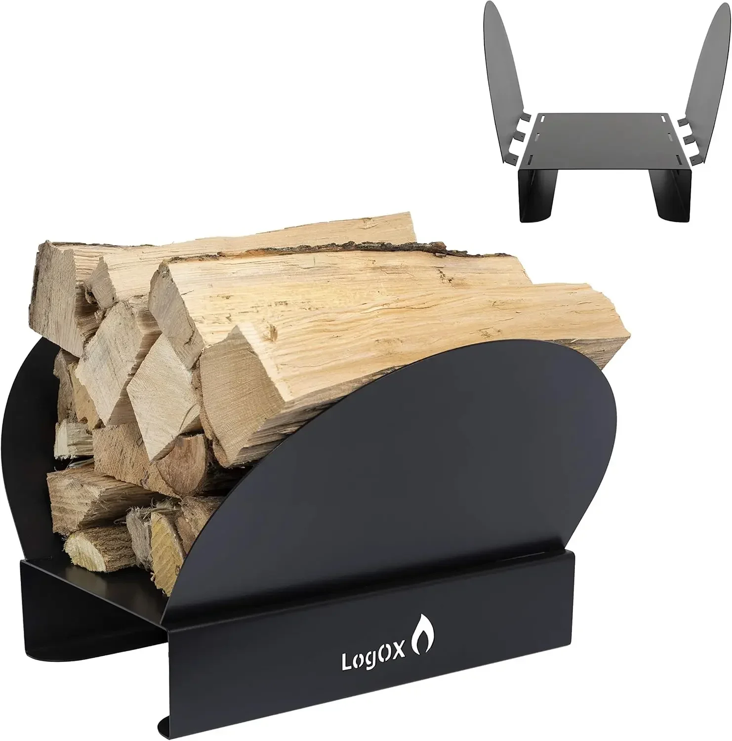 

Hearth Bin, Adjustable Log, Kindling, and Firewood Rack - Made in USA (Patented)