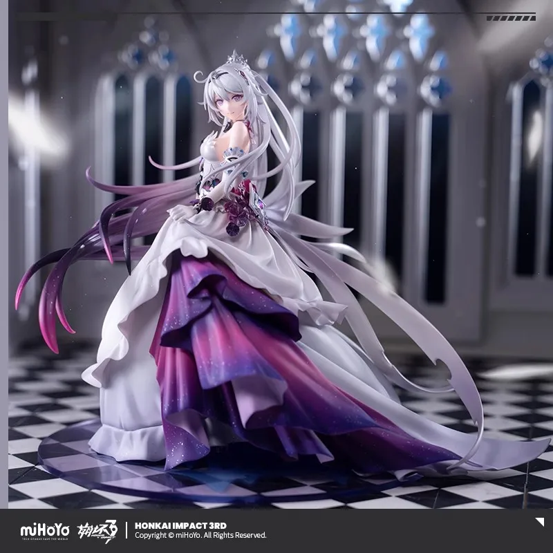 miHoYo Official Honkai Impact 3 Kiana-Night Invitation 1/7 Scale Figure Desktop Decoration Cosplay Game Peripherals Favorites