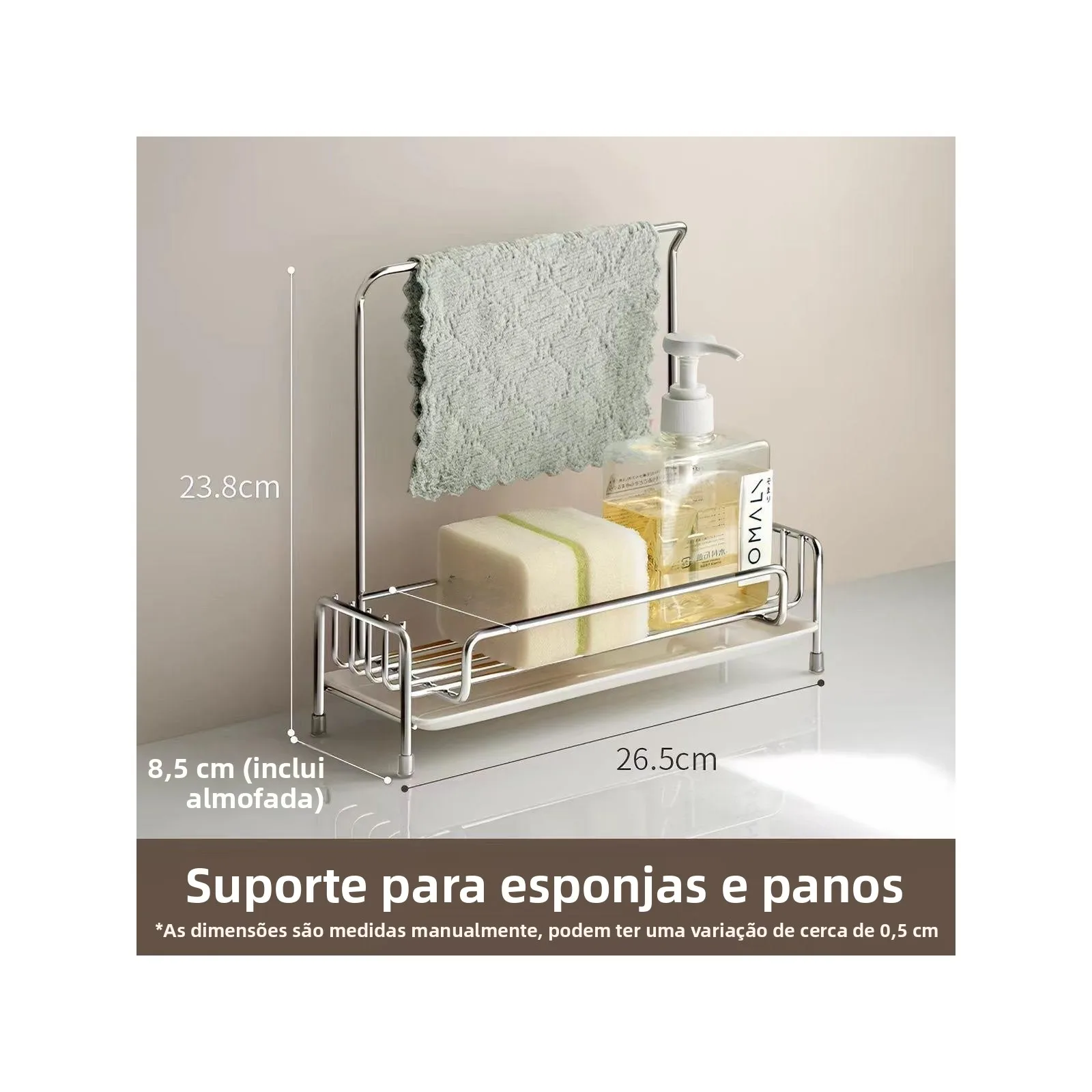 narrow-stainless-steel-304-kitchen-sponge-dishcloth-drain-rack-storage-basket-sink-basin-organizer-no-brand-c3847