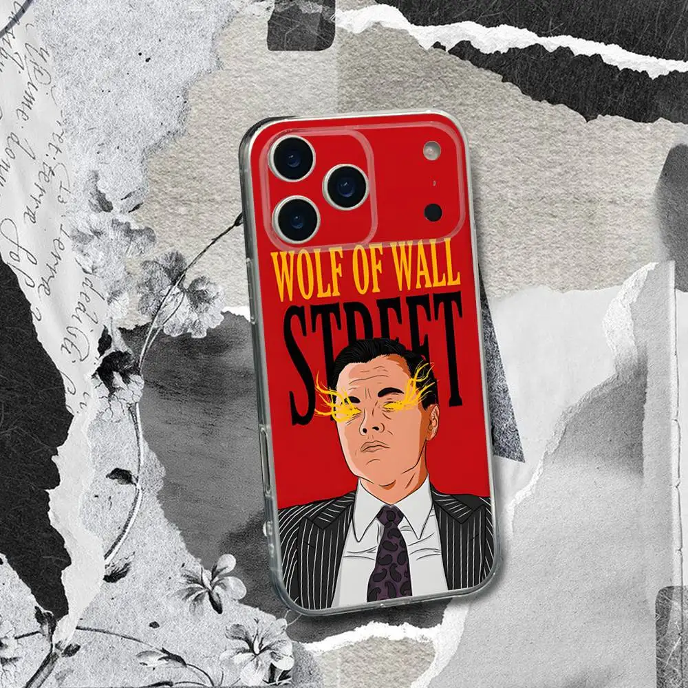 حافظة هاتف W-Wolf Of Wall Street لهاتف iPhone 17,16,15,14,13,12,11 Pro,Max,Plus,X,XS,XR,SE4,E غطاء ناعم شفاف صغير