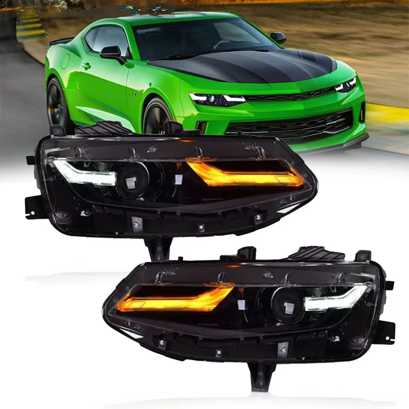 

LED Headlights For Chevrolet Chevy Camaro 2019-2024 RWD Coupe and Convertible Driver Side Passenger Side