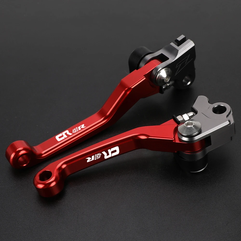 

CNC Aluminum Motorcycle Pit Dirt Bike Pivot Foldable Brake Clutch Levers For HONDA CR450R CR 450R CR 450 R 2004-20017 2018