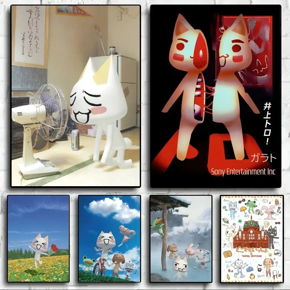 Cartoon Inoue toro Cute Poster Wall Pictures For Living Room Canvas Painting Fall Decor Small