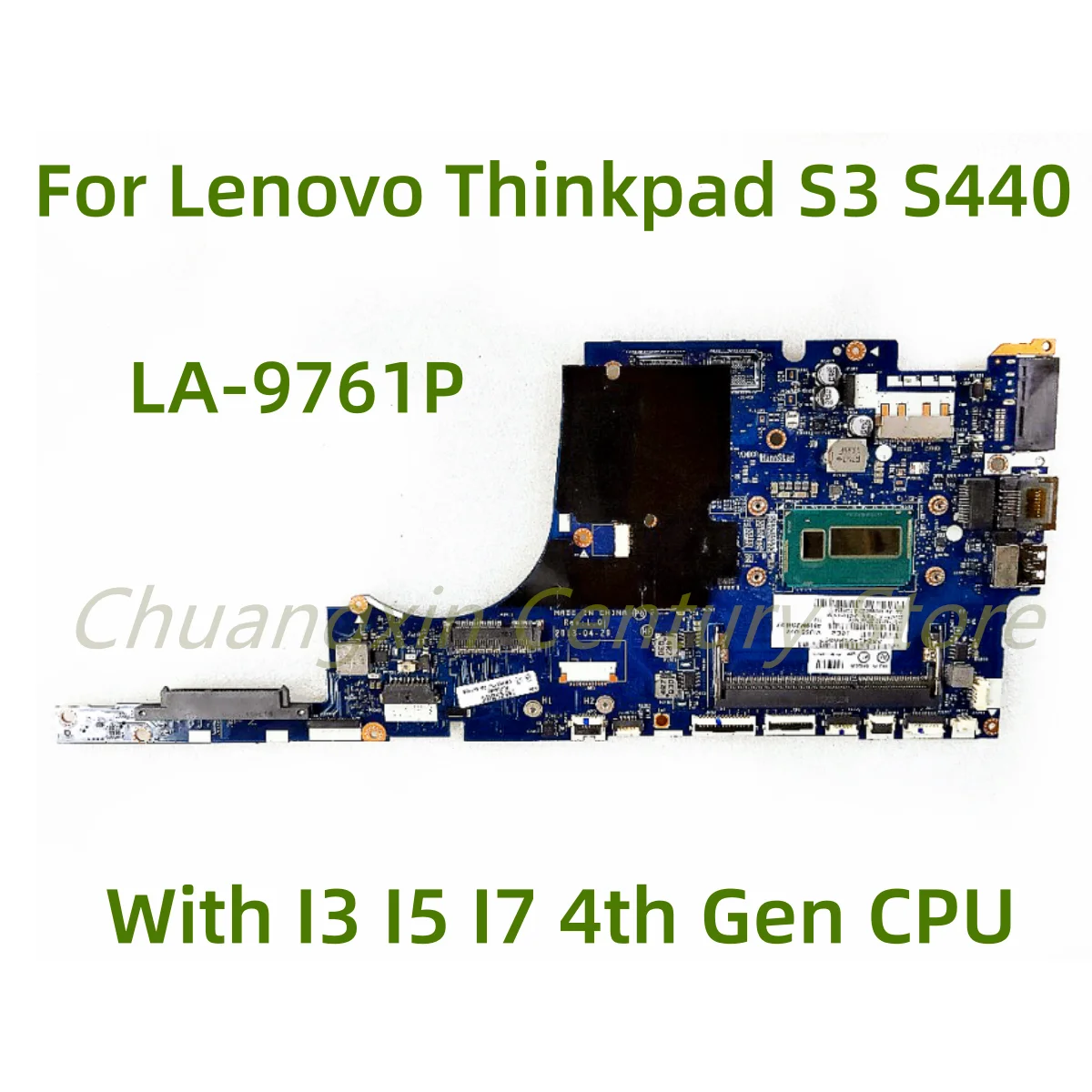 

Suitable for Lenovo ThinkPad S3 S440 laptop motherboard LA-9761P with I3 I5 I7 4th Gen CPU 100% Tested Fully Work