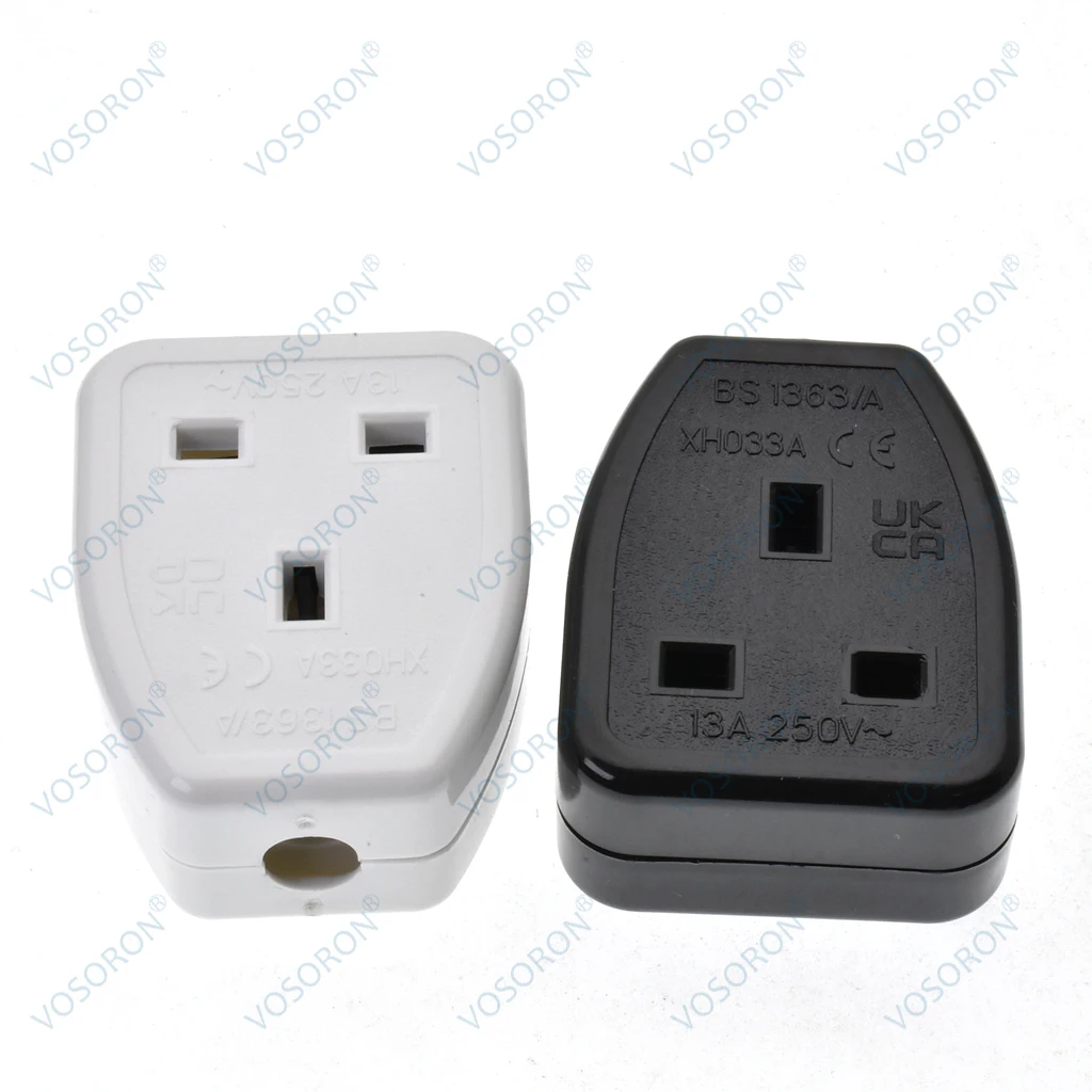 UK British Standard Power Adaptor Detachable Female Socket 13A 250V,DIY Detachable UK Female socket power adapter