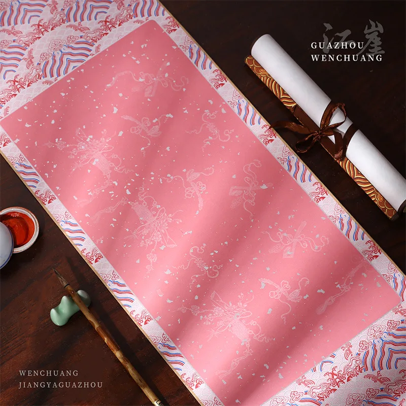 Batik Blank Xuan Paper Scroll Chinese Traditional Calligraphy Painting Scroll Rice Paper Ink Art Creation Handwriting Drawing
