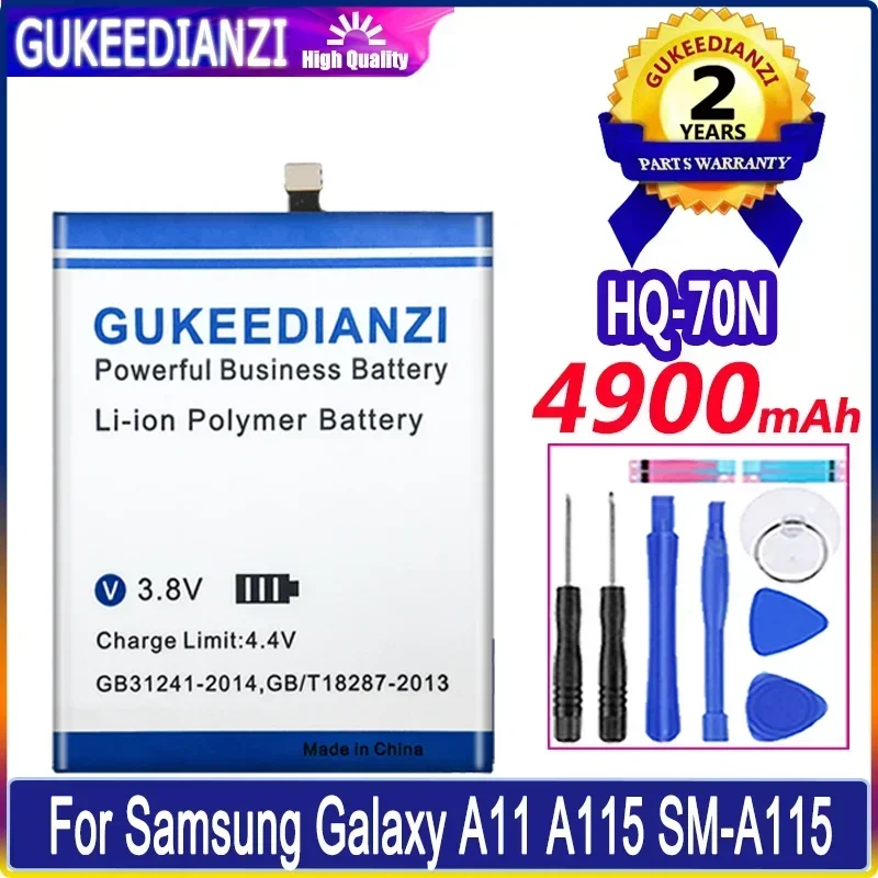 GUKEEDIANZI Battery HQ-70N 4900mAh For Samsung Galaxy A11 A115 SM-A115 Batteries