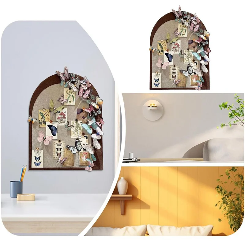 ผีเสื้อ Photo Board ภาพผนังผีเสื้อ Photo Collage Board Home Desktop Decor วันเกิด