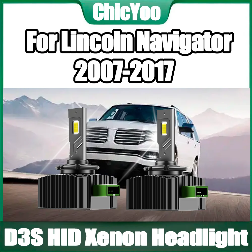 

2PCS 30000LM High Power Turbo Auto Lamps 120W HID Xenon Headlight Bulbs 6000K 12V 24V Car Lights For Lincoln Navigator 2007-2017
